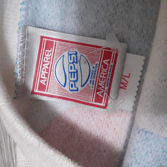 Pepsi 80s Women's Girls Neon Geometric Crop Top Costume Design Deadstock - Picture 5 of 11